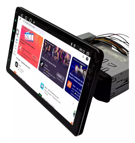 CENTRAL MULTIMIDIA UNIVERSAL | WIifi Android 12" Tela Flutuante TouchScreen + Câmera de Ré