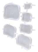 Compre 6 Leve 12 - Kit 12 Tampas de Silicone Reutilizável (UNIVERSAL) - Super Elástico