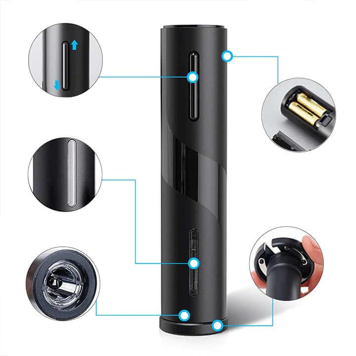 Kit Abridor de Vinhos Elétrico Itália™ - 20% OFF