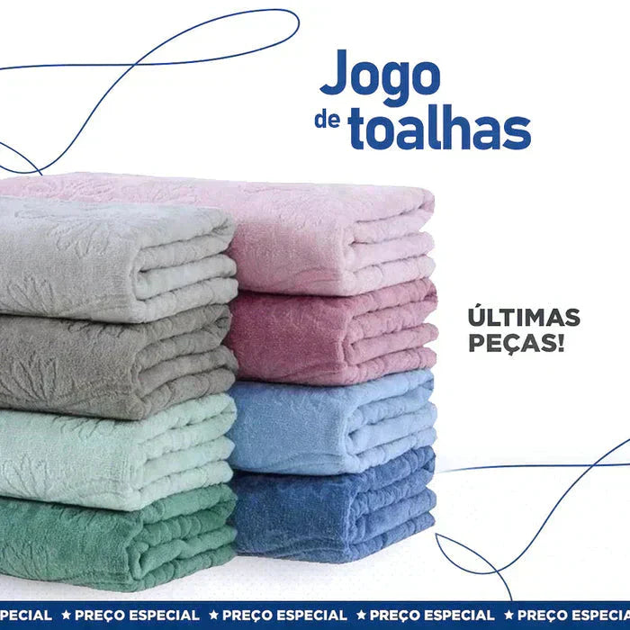 [COMPRE 5 LEVE 10] MEGA KIT Com 10 Toalhas Super Banhão