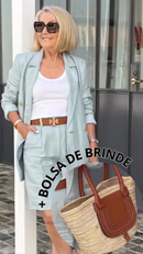 Conjunto Terninho e Short Emma + Bolsa Brinde